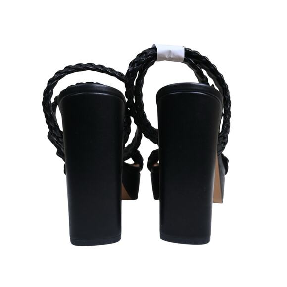 Lisa Vicky Womens 8.5 Jewel Platform Heel in Black NEW - Picture 6 of 11